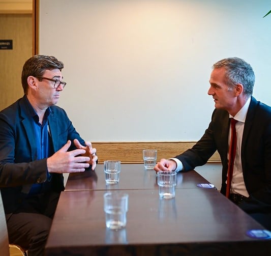 Andy Burnham and Patrick Vallance