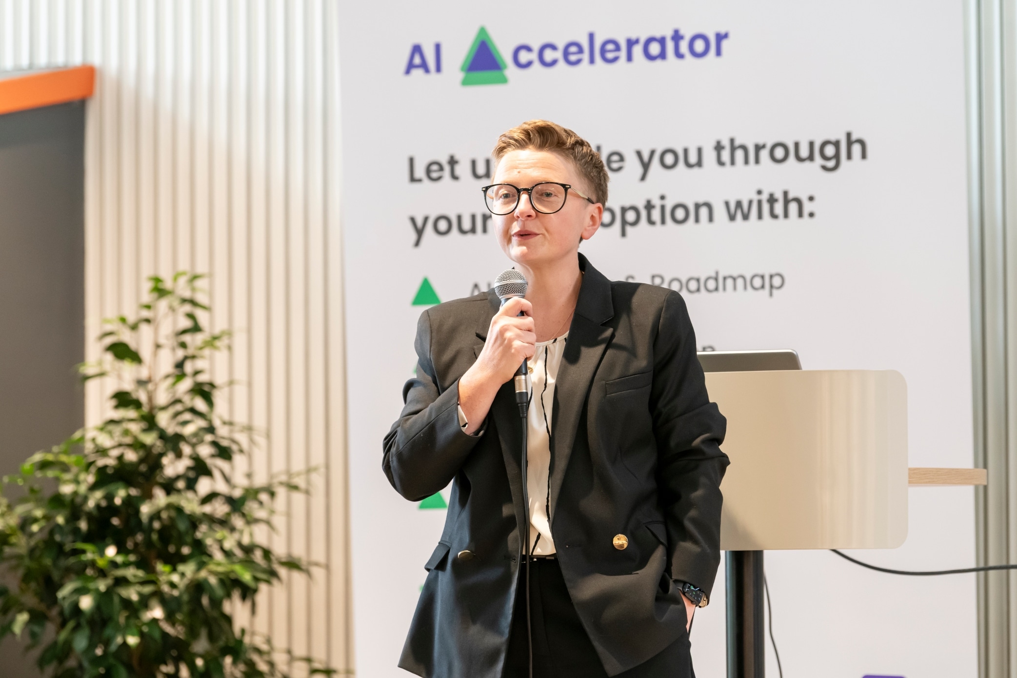 Bev Craig speaking at Galvia