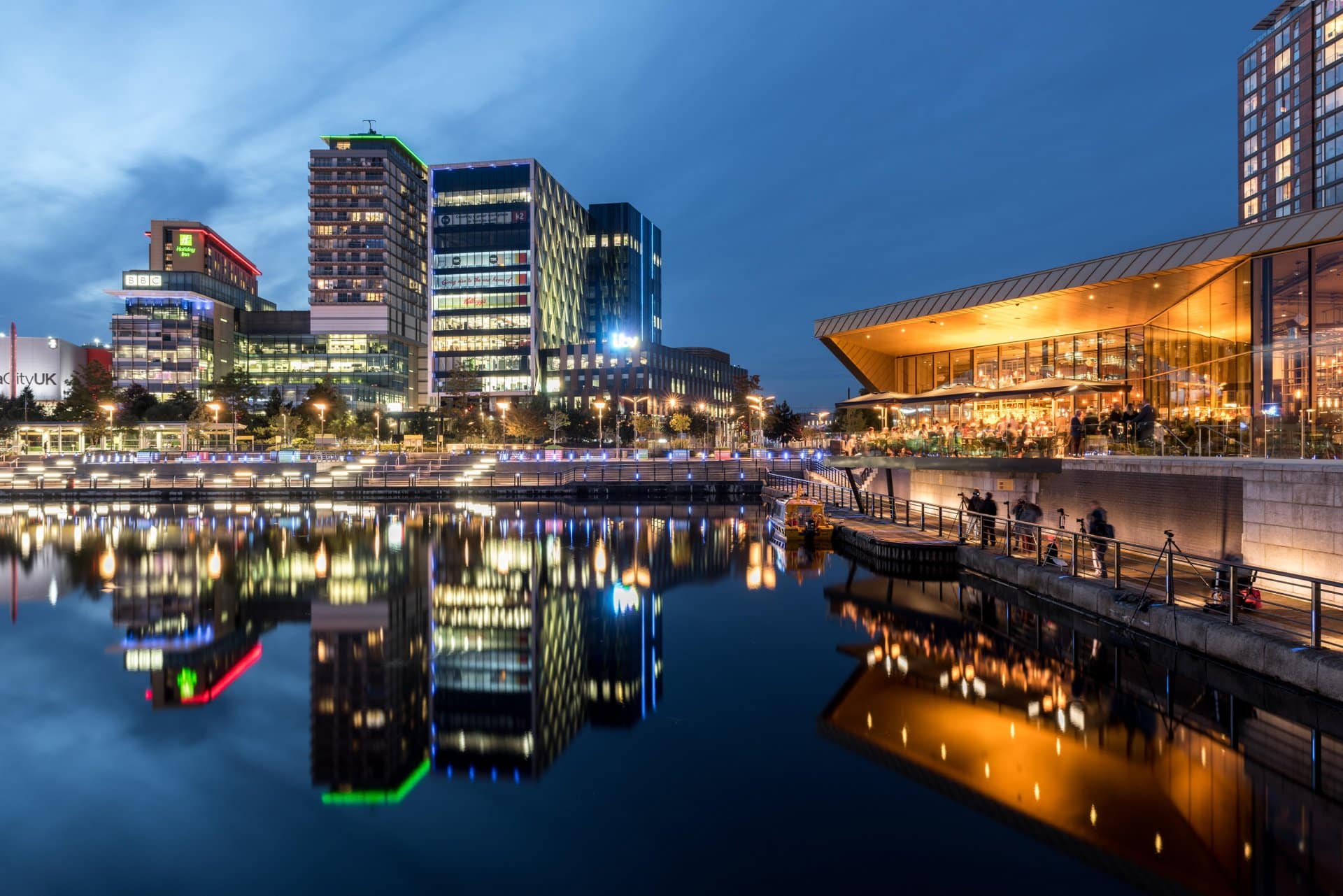 Salford Quays At Night